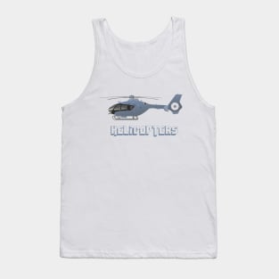 Blue European Helicopter Tank Top